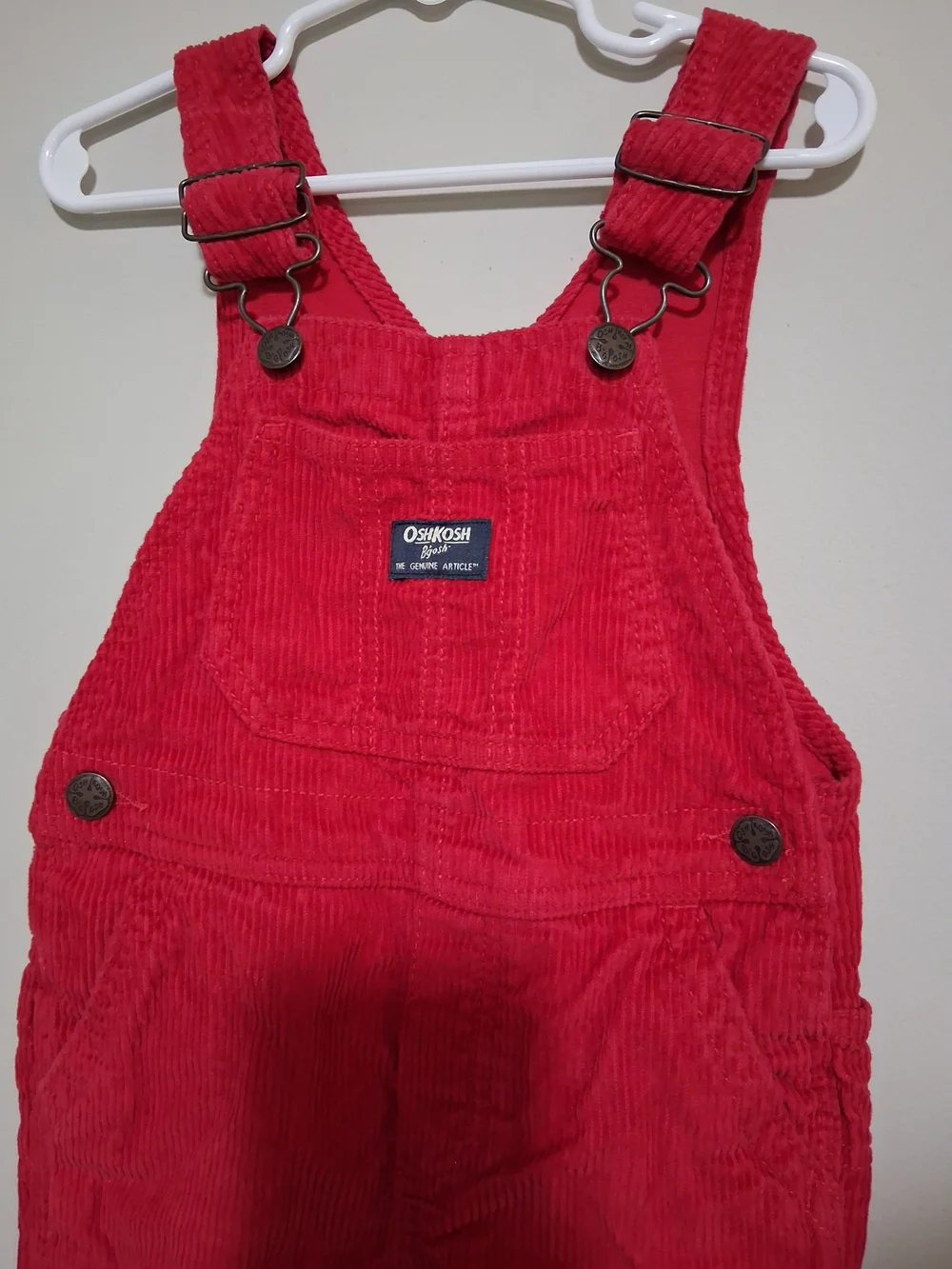 OshKosh B'gosh Red Corduroy Overalls for Kids